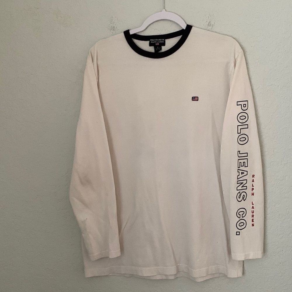 Vintage Polo Jeans Co Ralph Lauren Long Sleeve T- Shirt Size S
